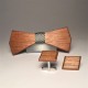 Wooden bow tie with set