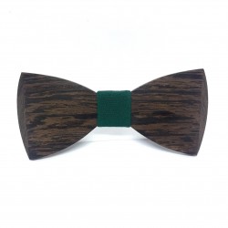 Wooden bow tie DEEP GREEN