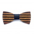 Wooden bow tie UNIQUE STRIPES