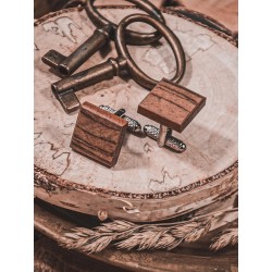 Wooden cufflinks MUSCATO