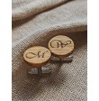 Wooden cufflinks