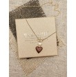 Chain with a wooden heart