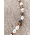Necklace made of natural moonstones